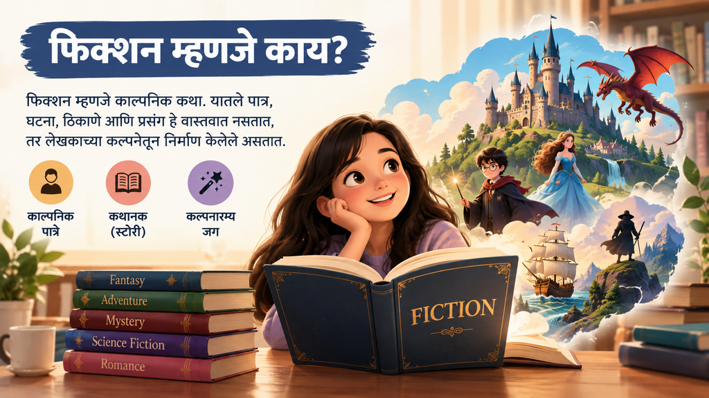 फिक्शन पुस्तकातील काल्पनिक कथा आणि पात्रे