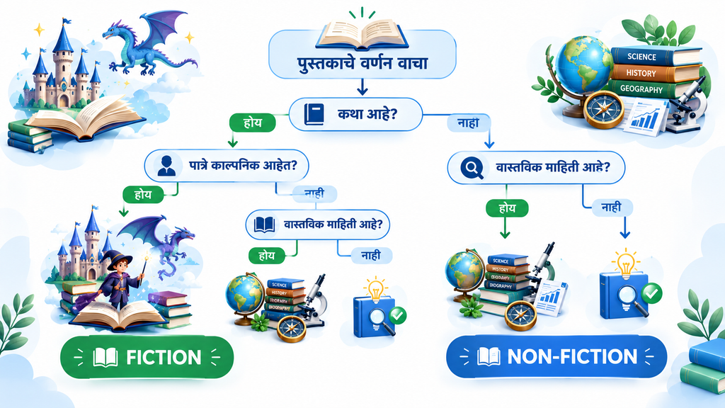 फिक्शन आणि नॉन-फिक्शन ओळखायचे कसे?