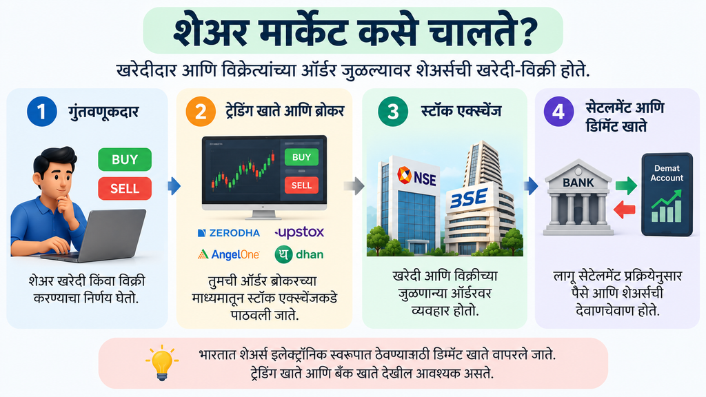 शेअर बाजार कसे चालते