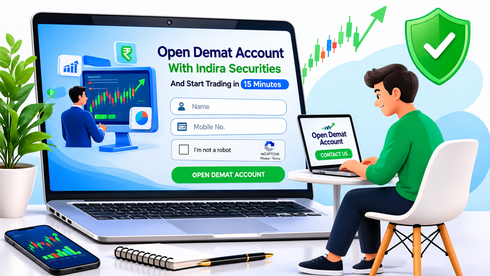 DEMAT ACCOUNT म्हणजे काय हे समजावणारे शेअर्स आणि डिजिटल गुंतवणूक खाते